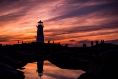 Sunset at Peggy Cove