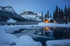 Winter Blue Hour at Emerald Lake