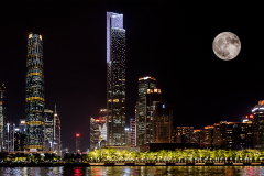 Full Moon Over Harbour